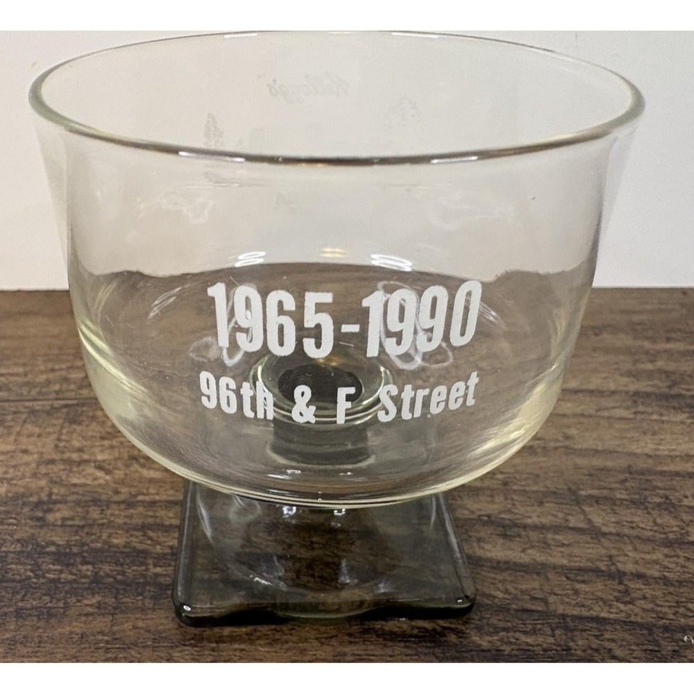 Vintage Kelloggs Company Omaha Nebraska  Footed Goblet Glass Square Base 1990 - Picture 6 of 9